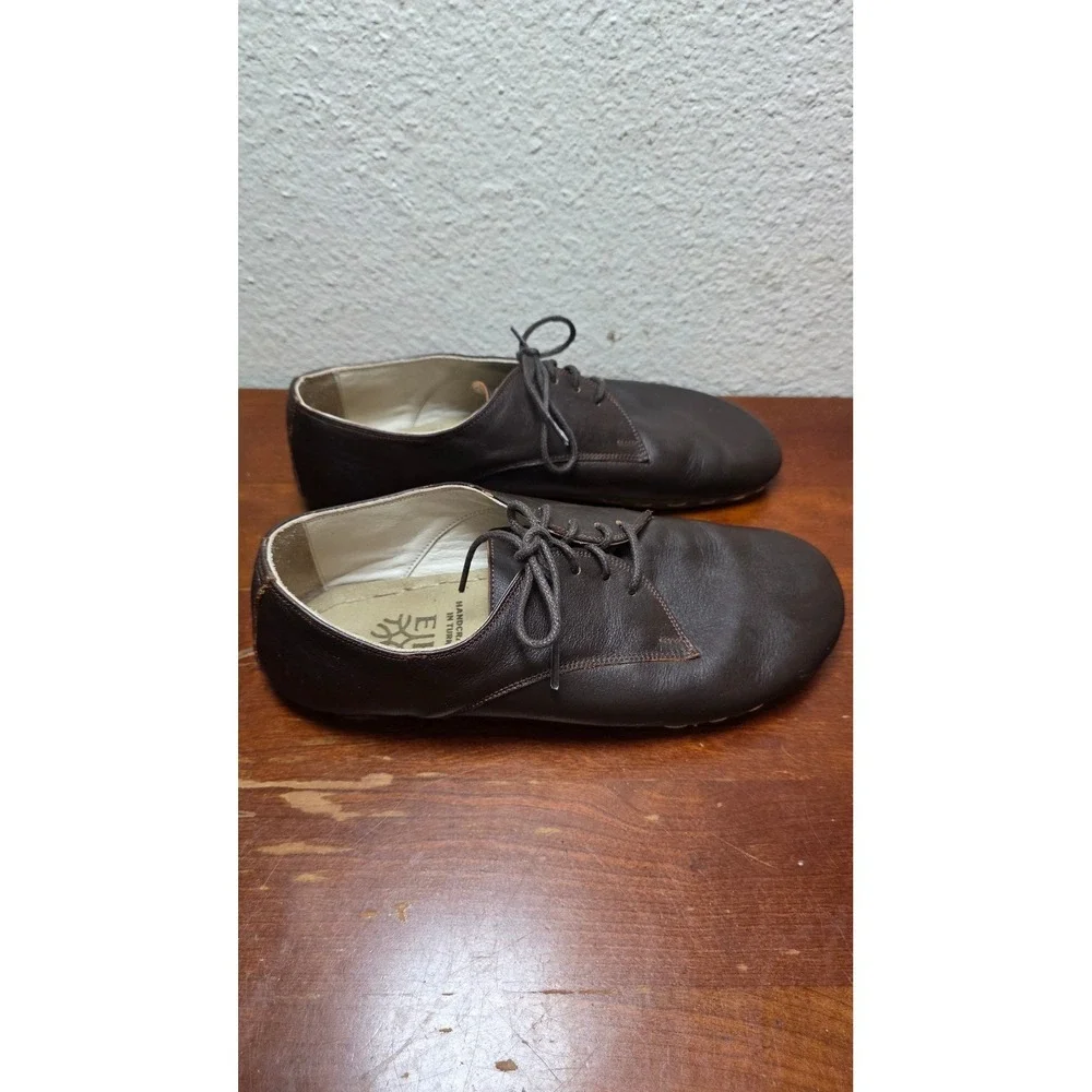 EH Earthing Harmony Leather Grounding Barefoot Shoes Men's 41 Brown‎ Minimalist